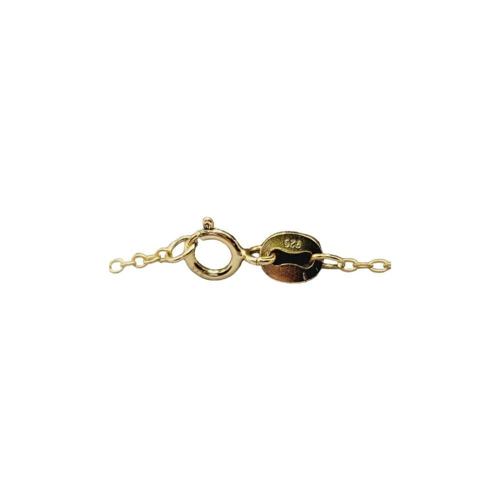 Vtg Gold Vermeil Over Sterling‎ Silver Necklace with Heart Pendant Red Sapphire - Picture 5 of 6